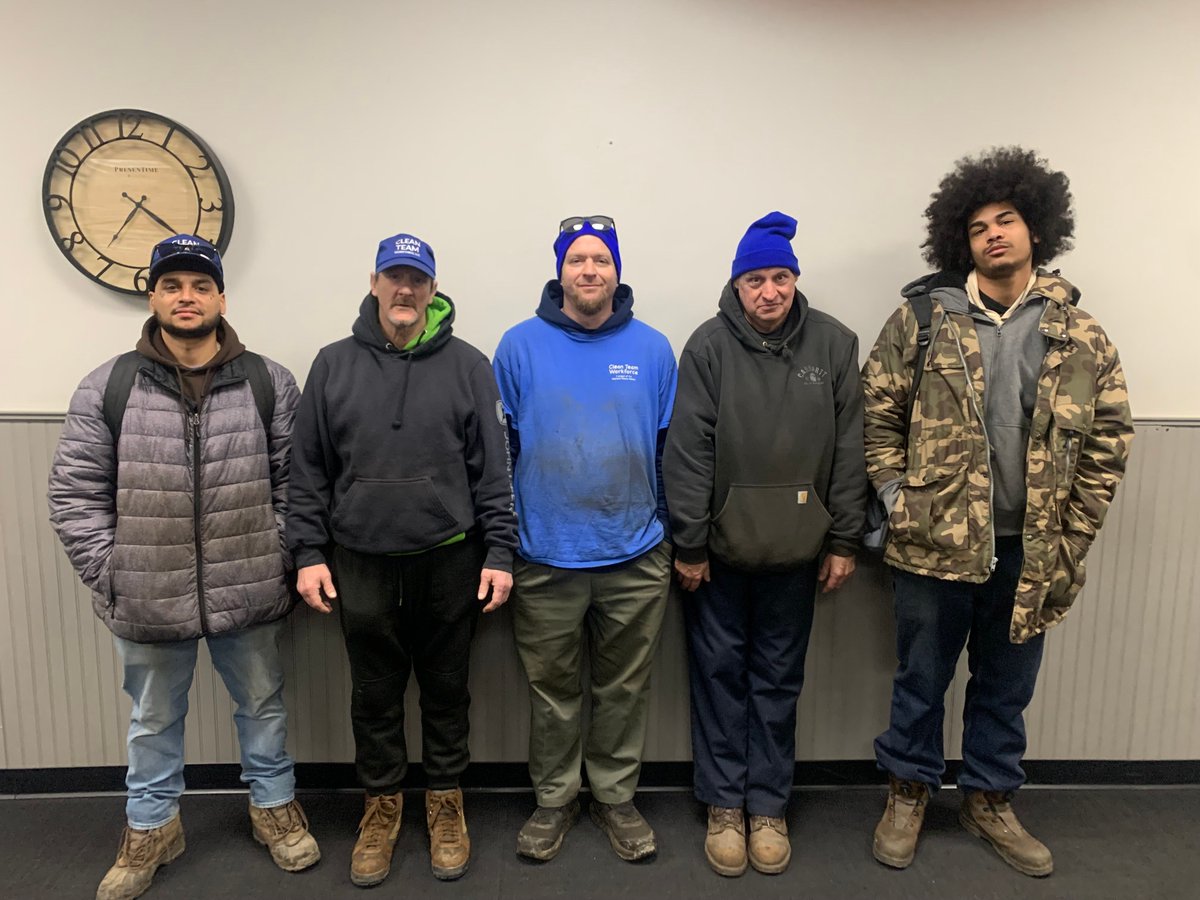 Meet the Clean Team Workforce Auto Salvage Crew! Jay, Robert, Jason, David, and Akiva have been hard at work these past few weeks at a large auto salvage yard. The work is tough, including hauling metal and sorting car components, but our men work hard to get the job done!