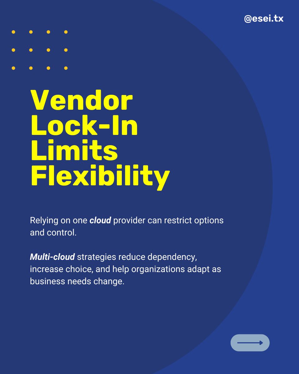 eseisolutions's tweet photo. As technology grows more complex, many organizations explore multi-cloud strategies for flexibility and scalability. ESEI helps evaluate cloud options to align with performance needs and long-term goals.

📞 915 587 7902
✉️ 𝘀𝗶𝗺𝗽𝗹𝗶𝗳𝘆@𝗲𝘀𝗲𝗶.𝗰𝗼𝗺

#TechTips #CyberAware https://t.co/zn6bHUrAqa