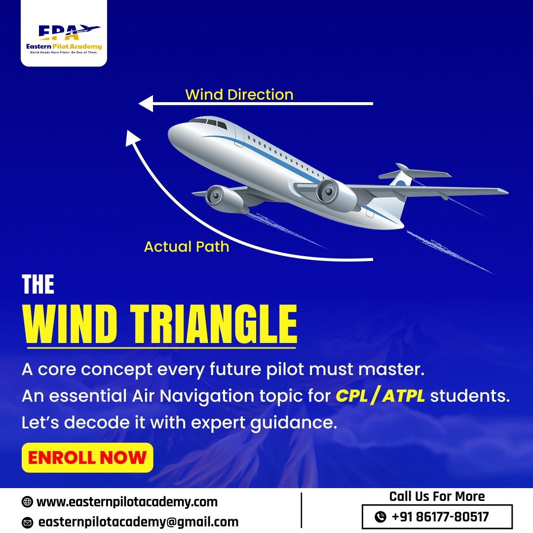 DipikaD53082215's tweet image. ✈️Great navigation starts with understanding the wind.

Learn it the right way with expert guidance at Eastern Pilot Academy. 🌬️

📞+91 86177 80517
🌐easternpilotacademy.com

#easternpilotacademy #windtriangle #pilottraining #FuturePilot #firstflight #aviationtraining #FlySmart