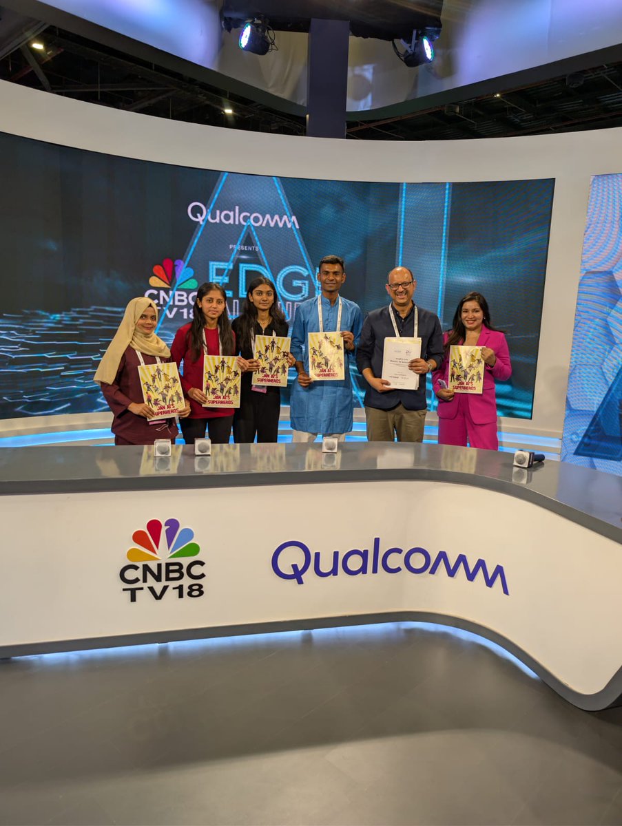 We believe the future of AI must be inclusive — reaching learners far beyond India’s metros.
🎥 Watch the full conversation with CNBC-TV18:
lnkd.in/gu5DpsmV

<a href="/governmentofkar/">Government of Karnataka</a>  <a href="/PriyankKharge/">Priyank Kharge / ಪ್ರಿಯಾಂಕ್ ಖರ್ಗೆ</a>  <a href="/CNBCTV18Live/">CNBC-TV18</a> -<a href="/Qualcomm/">Qualcomm</a>  <a href="/madanpadaki/">Madan Padaki</a>