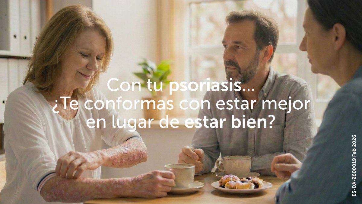 A veces nos acostumbramos a convivir con pequeñas placas en los codos o en el cuero cabelludo porque "ya no estoy tan mal como antes". 🤷‍♂️ Pero en la #psoriasis, el objetivo del tratamiento ha evolucionado. Hoy en día, aspirar a una piel  sin lesiones es una meta realista que