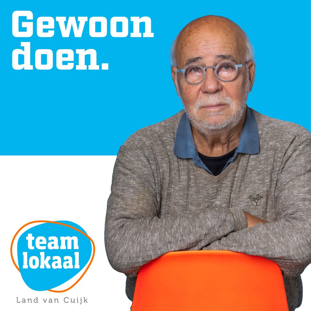 🟠 Maak kennis met Wim Grutters 🔵
Kandidaat op de kieslijst van Team Lokaal
👉 Wim is vrijwilliger bij verschillende Katwijkse verenigingen. Hij is zeer betrokken bij zowel jong als oud. Net als Team Lokaal: tussen de mensen staan en opkomen voor je dorp.
teamlokaal.nl/kandidaten/