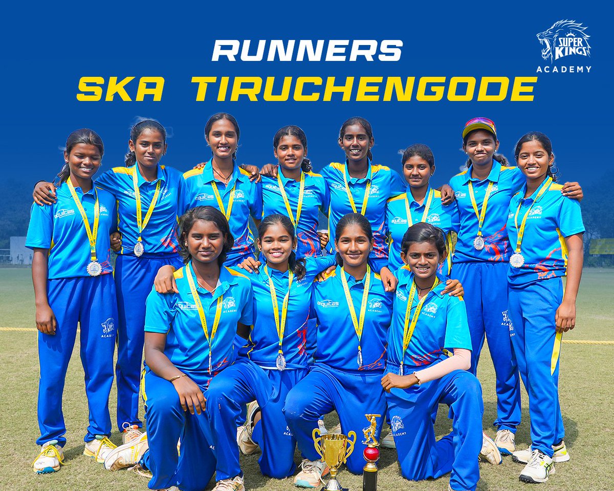 SuperKingsAcad's tweet image. Eight teams. One unforgettable journey. 🏆

Here’s the summary of the #SKA Women’s Cricket Challenge 2026.

#SuperKingsAcademy 🏏#TrainLikeASuperKing 🦁 #WomensCricket #Chennai