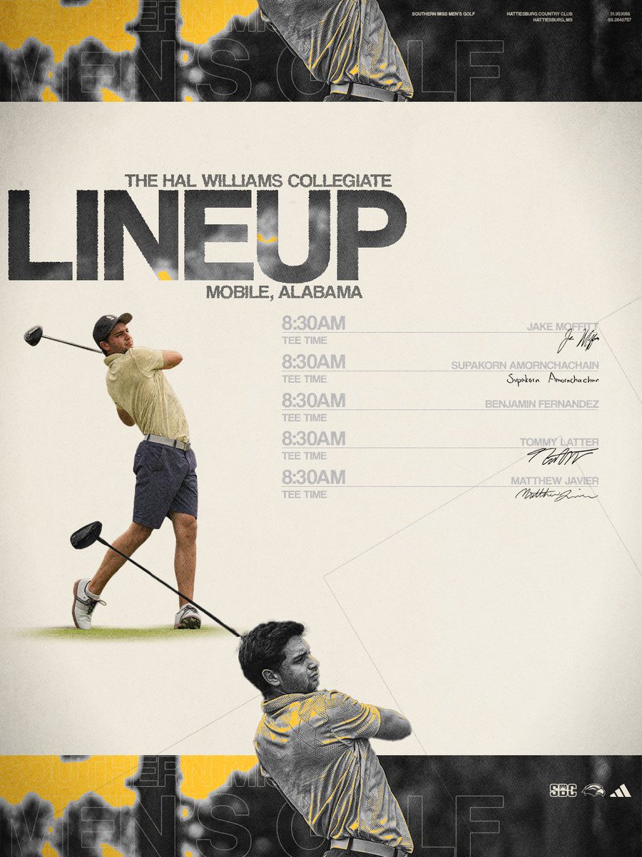 SouthernMissMG's tweet image. 𝘐𝘵'𝘴 𝘨𝘰 𝘵𝘪𝘮𝘦 𝘪𝘯 𝘉𝘢𝘮𝘢 ⌚️

⛳️ » 18 Holes
📊 » smttt.info/4kJi0wC

#SMTTT