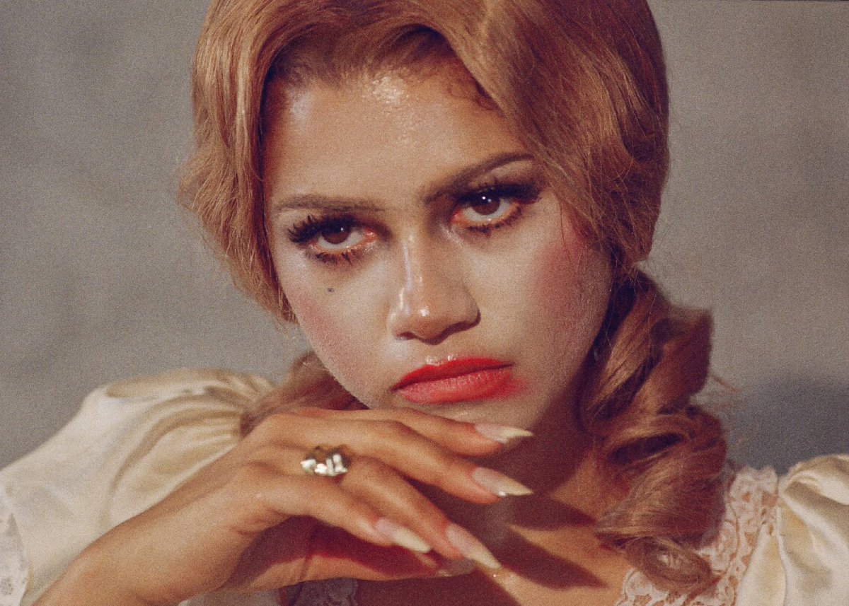 saintdoII's tweet image. she’s going through it for this editorial okay