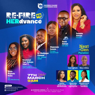 Be my Guest! 

Register now for FREE 🔗 inspiringchangeng.org