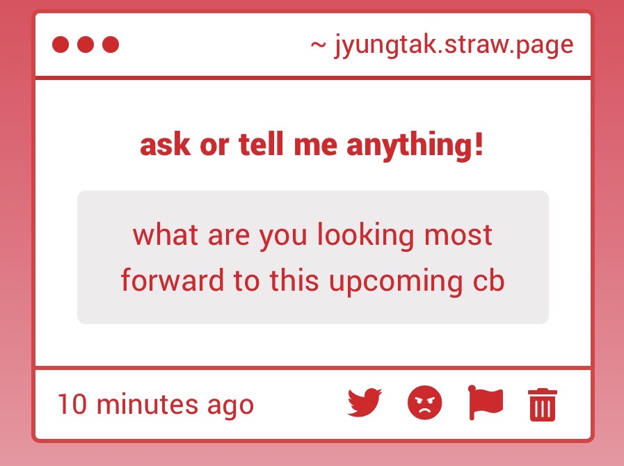 i'd say everything but especially the cb trailer (at least, we'll get a b-side preview) and concept pics!! i'd love to see how their lore will progress after what happened during duh! - despite me not being good at theories, i'm just here to take it all in 🙂‍↕️