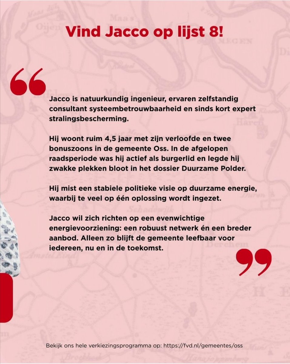 FvdOss's tweet photo. Met trots presenteren we kenniskanon
Jacco van der Worp!
Natuurkundige, stralingsdeskundige &amp; realist. Afgelopen 4 jaar is de Lithse Polder mede dankzij Jacco windturbinevrij gebleven!
#gr26 #gr2026 #fvd @fvdemocratie #fvdoss #Oss #gemeenteraadsverkiezingen #Ravenstein @WorpJacco https://t.co/YE7x6C5wd9