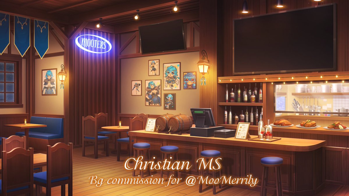 ⭐A custom background commission created for <a href="/MooMerrily/">Moo Merrily 🐮 💫 Starry Cow VTuber</a> 🐮 
⭐ON: twitch.tv/moomerrily
⭐Thank you so muchhh 😍
#Vtubers #ENVtuber #BackgroundArt #commissionart