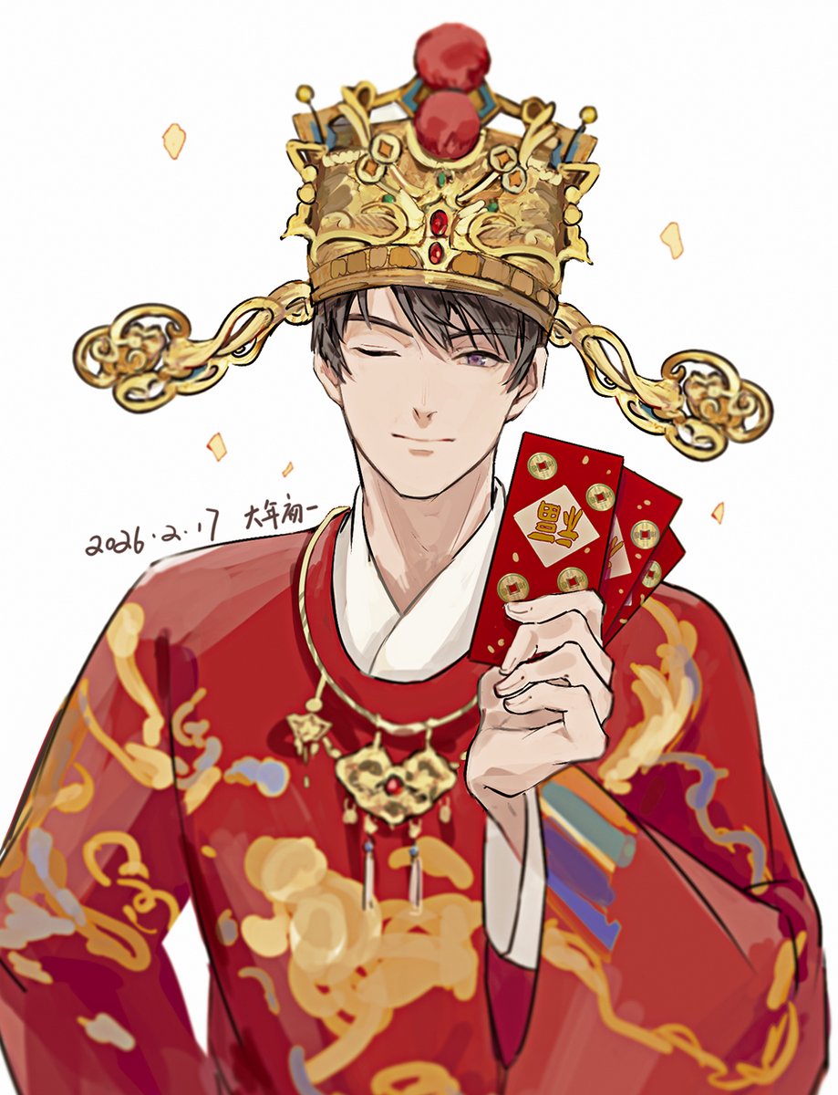 lilylight2015's tweet photo. 大年初一，迎福气，福气到家~ ​​​
#夏以昼 #Caleb https://t.co/8k2TirQ7jJ