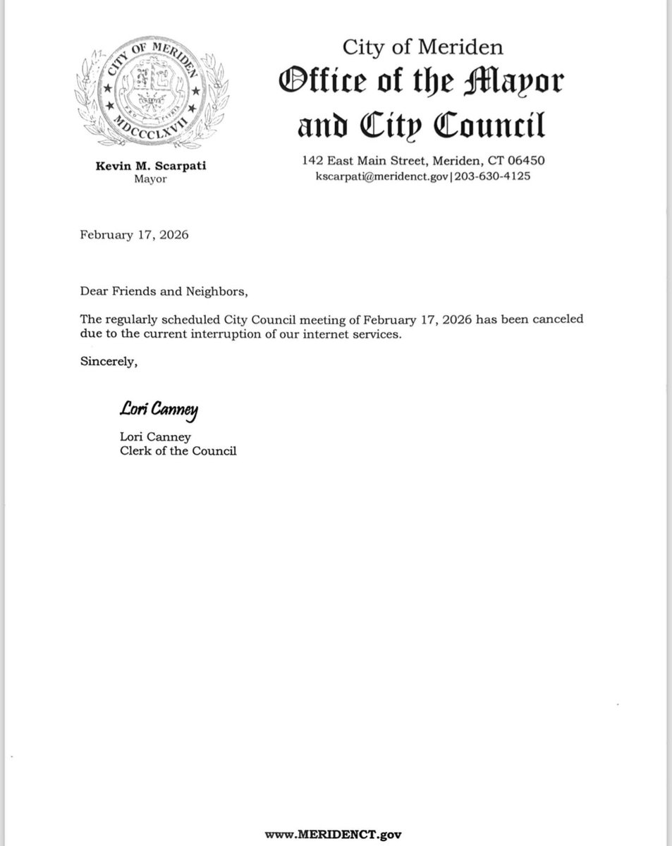 City of Meriden tweet media