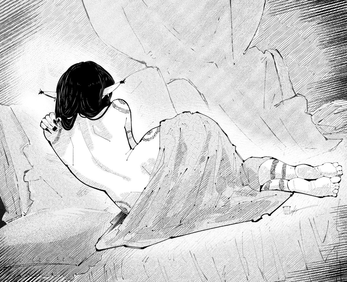 Female elf - Odalisque #mangaart