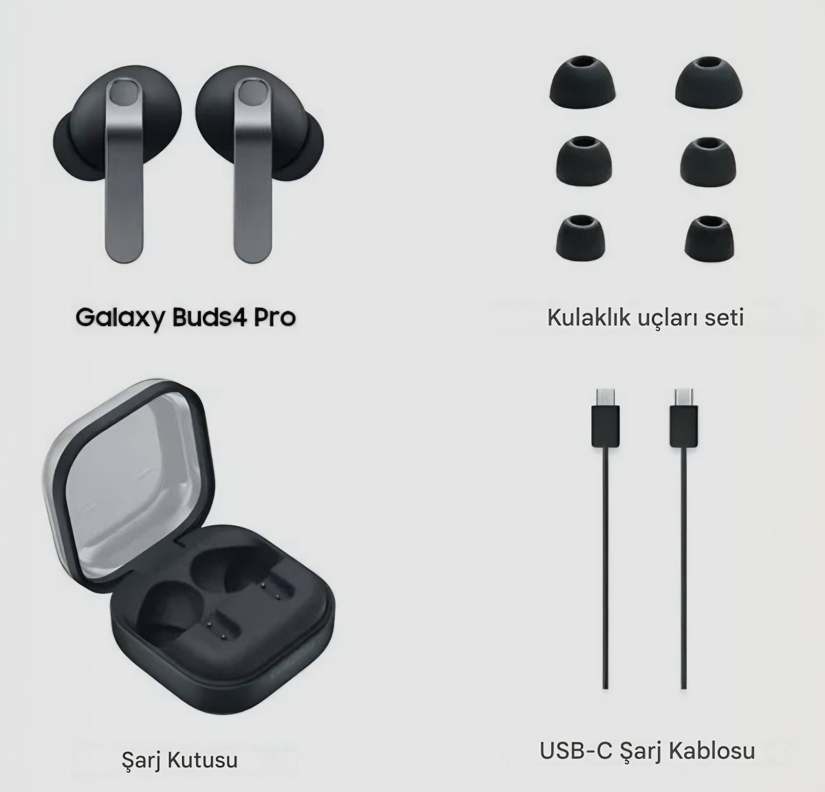 Galaxy Buds 4 Pro kutu İçeriği 😍