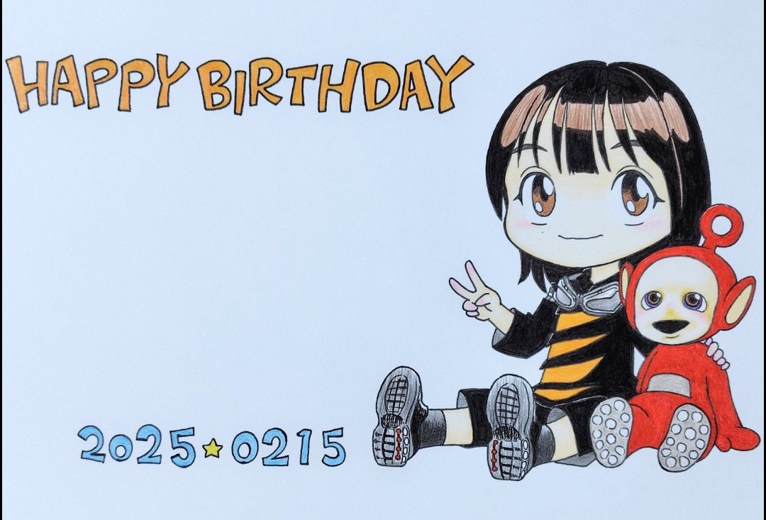 sinyaichi's tweet photo. ちなみに みっちゃんの生誕メッセージカード描かせてもらったのは今回で3回目でした。
2018    2025    2026 
また描きたいなぁ https://t.co/Wky4ToPbyg