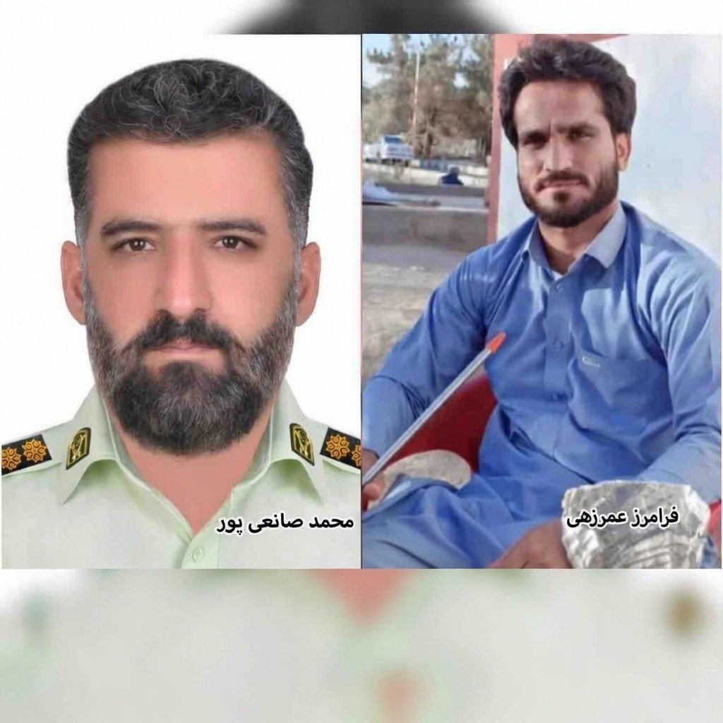 دوشهروندبلوچ در خراسان‌جنوبی بازداشت شدند؛ درجریان توقف خودروشان برای سفربه مشهد،در دفاع از خود درگیری مسلحانه رخ داد و سرهنگ «محمد صانعی‌پور» هلاک شد.هویت یک بازداشتی‌ «فرامرز عمرزهی».
Two Baloch arrested in Ferdows; clash kills Colonel Sanei-Pour. One detainee: Farmerz Omrzahi