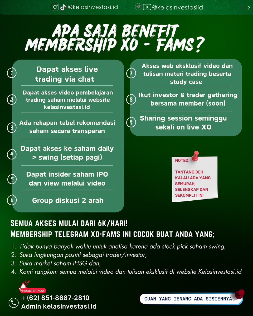 kelasinvestasid's tweet photo. Ini daftar LQ45 dengan free float paling tebal, ada saham favoritemu disini?😁
➥𝙗𝙚𝙡𝙖𝙟𝙖𝙧 𝙙𝙖𝙣 𝙖𝙣𝙖𝙡𝙞𝙨𝙖 𝙨𝙖𝙝𝙖𝙢 𝙠𝙡𝙞𝙠 𝙡𝙞𝙣𝙠 𝙙𝙞 𝙗𝙞𝙤
—#KelasInvestasi #BEI #FreeFloat https://t.co/L1U9eX2VHS