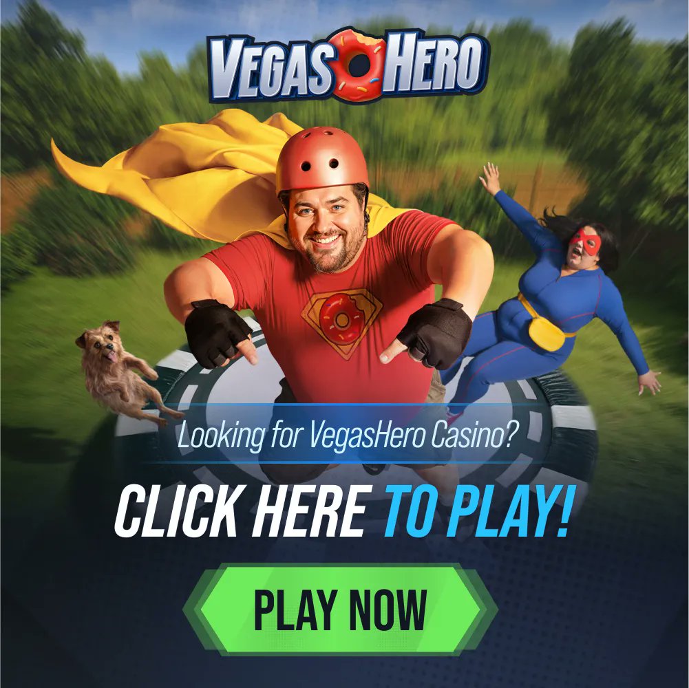 vooraanstaand Vegas Hero Casino reload-bonus advertentie