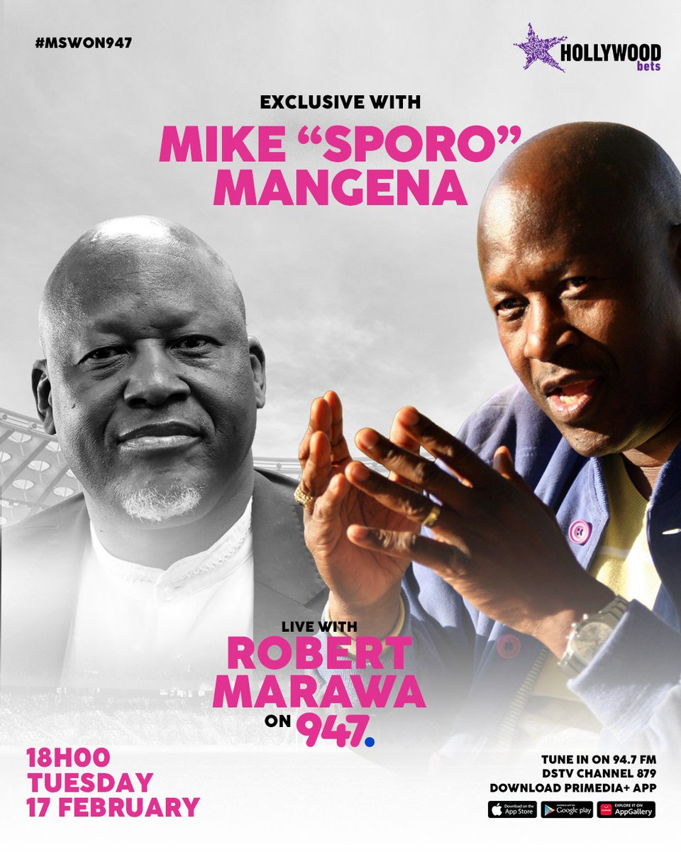 🔴 An #MSWOn947 EXCLUSIVE TONIGHT!!! 🔴

His first ever official interview since the many controversies that linked him to atrocities that led to his arrest and multiple court appearances. 

A brilliant footballer in his time who played for top teams like Kaizer Chiefs, Wits