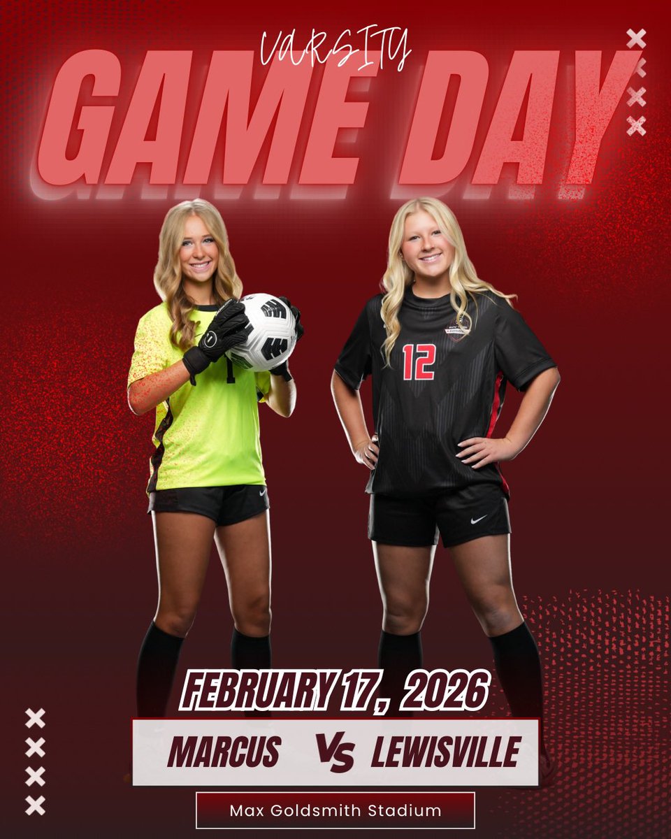 Marcus_MMFCG's tweet photo. IT’S GAME DAY!!!🔥🔥🔥

Second half of district starts TODAY!! Come out tonight, be loud, and support our girls!!⚽️❤️🖤 #wearthetarget

AT LEWISVILLE
 - VAR: 7:00PM
 - JVR: 5:30PM

AT MCKINNEY ISD STADIUM
- JVS: 4:30PM https://t.co/kAGzNrlEGY