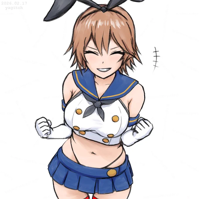 #艦これ版深夜の真剣お絵描き60分一本勝負 #艦これ版真剣お絵描き60分一本勝負_20260217 比叡