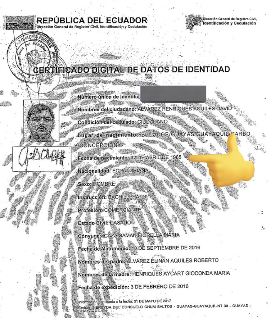 AA no solo goleó al estado con la gasolina sino también a BSC con la edad para poder ser vice de Alfaro cambiándose el año de nacimiento en el registro civil. Esta es la clase de políticos que tenemos. Así llegó a ser alcalde de Gye. Acostumbrado a #TodoChueco por la izquierda.