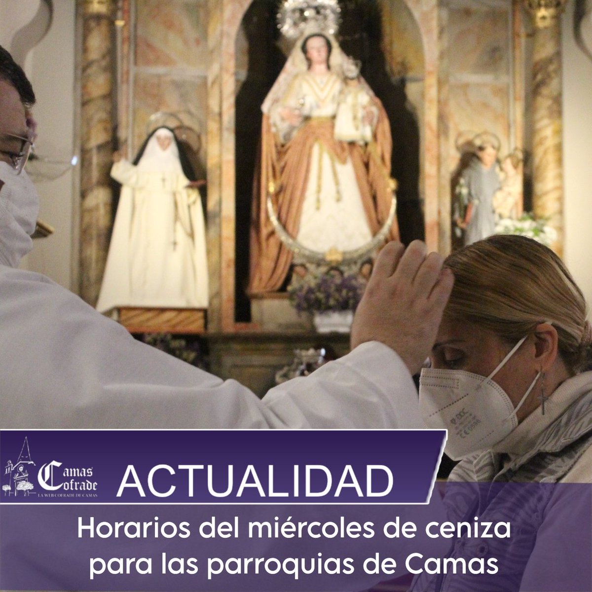 ℹ️ Horarios del miércoles de ceniza para las parroquias de Camas

✍🏻 Redacción
 
🕯️ #TDSCofrade #Camas #SSantaCamas26 #SemanaSantadeCamas #PasionXCamas #SSanta2026 #CuaresmaenCamas #Cuaresma2026 #MiercolesDeCeniza

🔗 camascofrade.com/2026/02/horari…
