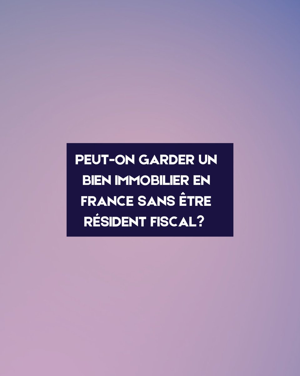 CbaImpots's tweet photo. Peut-on garder un bien immobilier en France sans être résident #fiscal ?
On peut tout à fait garder un bien #immobilier en France sans être résident fiscal français. En revanche, la France garde un droit d’#imposition sur les biens sur son territoire.
https://t.co/IJjVb9mStn https://t.co/oVduokHrdq