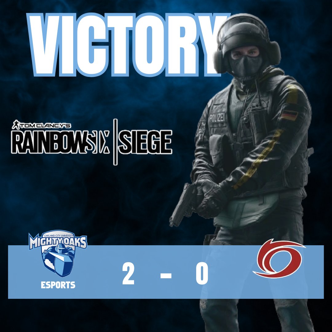 Mighty Oaks come away with a dominant win over the Red Storm!

#GoMightyOaks #rainbowsixsiege
