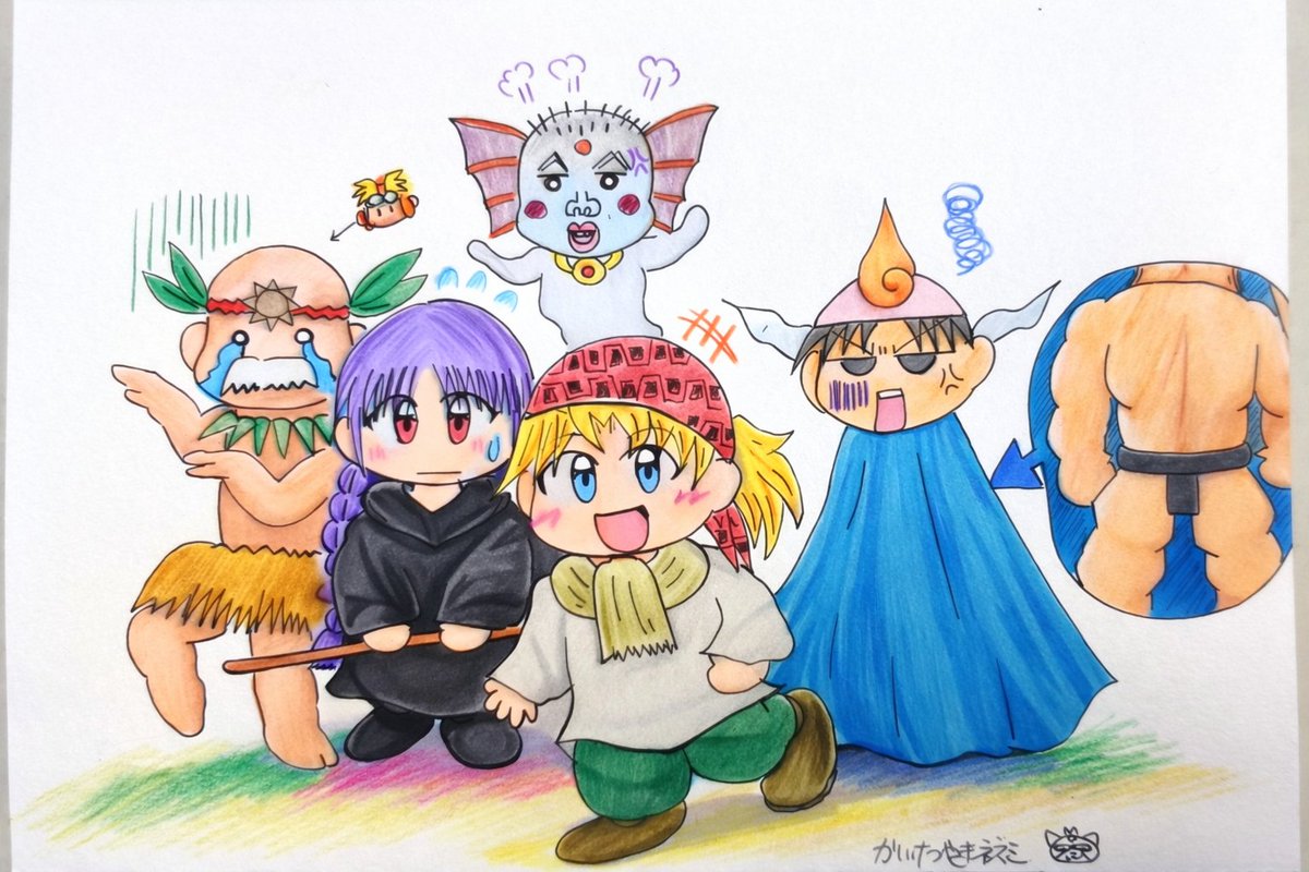 魔法陣グルグルコスプレした
ドラクエⅡメンバー
サマルはもう原型が😂