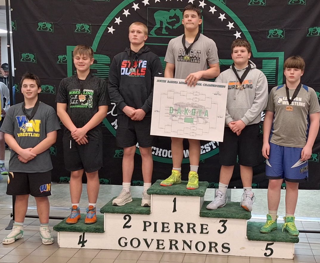 Congratulations to Gus Fortin on his 6th place finish at the middle school wrestling state tournament!