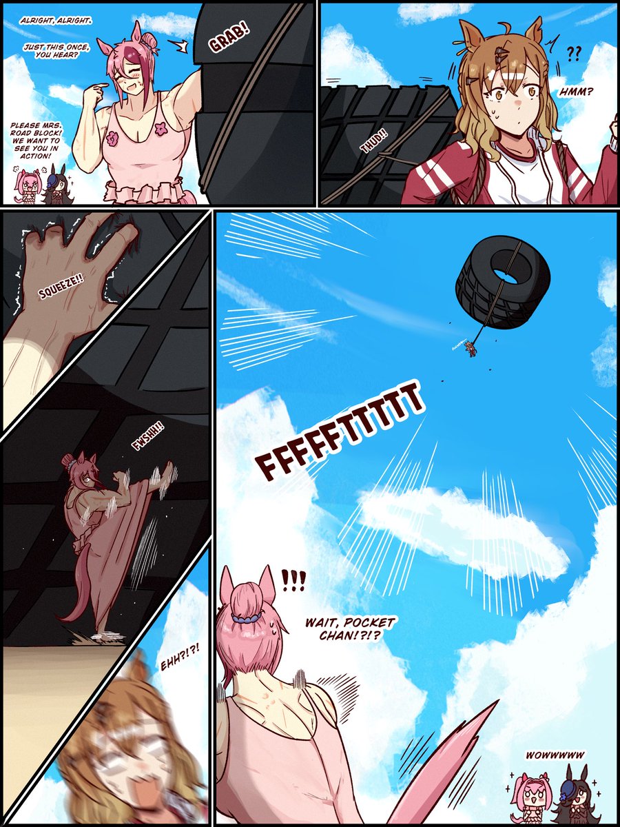 Power Training with Road Block 💪🛞🏖️