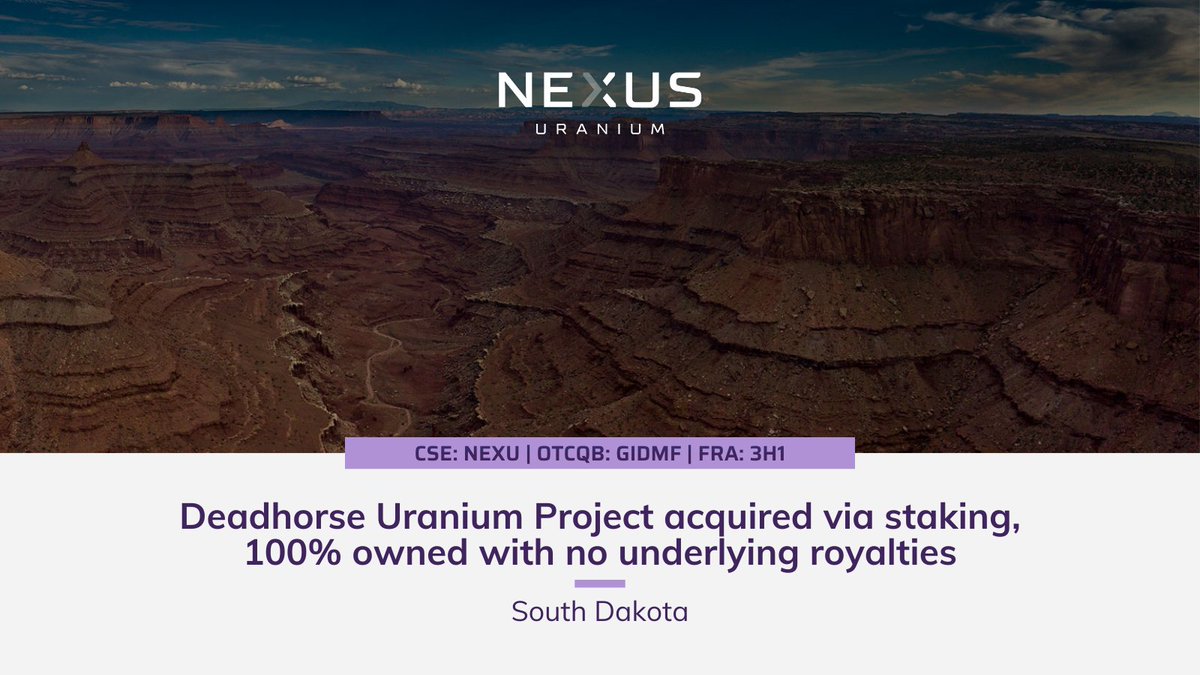 Nexus Uranium (CSE: NEXU) (OTCQB: NEXUF) tweet media