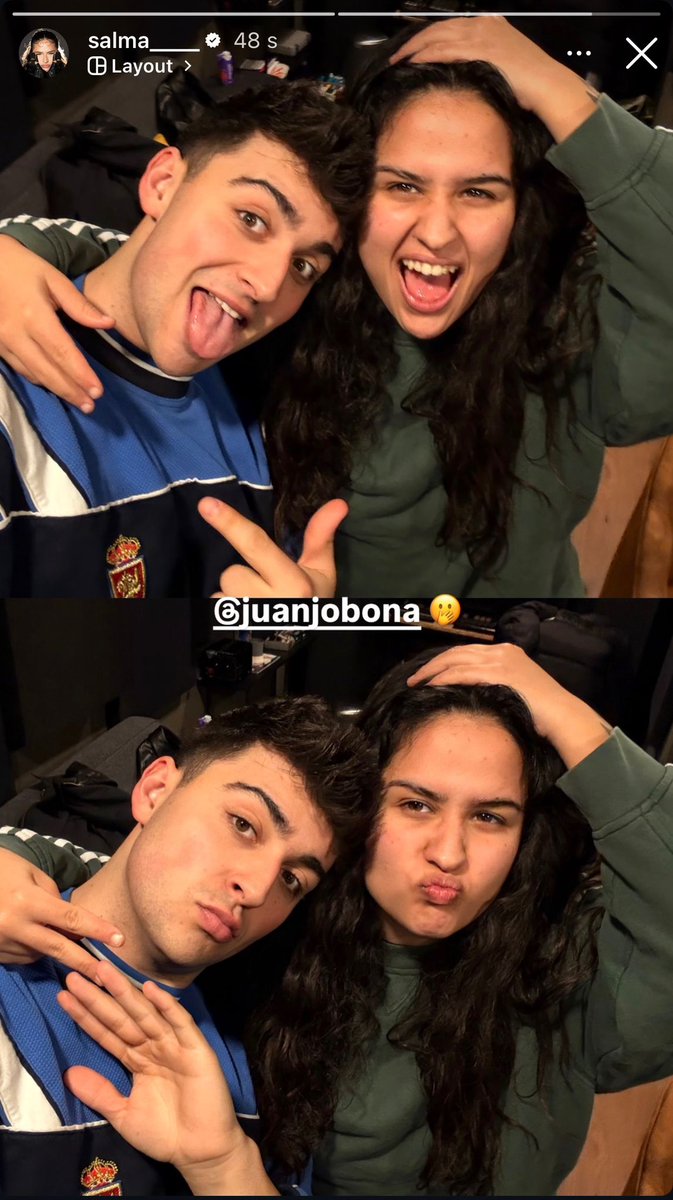 majrodilla's tweet image. Salma dijo en un directo hace poco que tenía dos colaboraciones por sacar, una la sacaba ella y otra la sacaba la otra persona y que era con alguien cercano que apreciaba mucho, la gente pensó en Lola Índigo pero, y si es con Juanjo? Necesito saber cosas ya! 🙏🏼