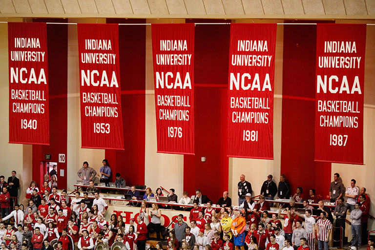 MikeHoosier's tweet photo. @JohnMassingale4 We have old banners too…as an IU fan I love these but the rest of the world call them irrelevant today. https://t.co/JDn5ZBZM9K