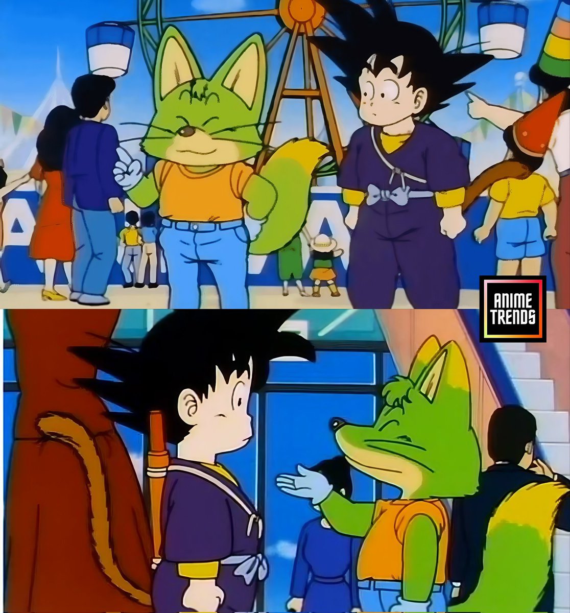 Cómo olvidar cuando Goku se hizo hermano de un Therian. 🗿