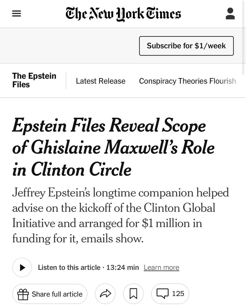 bennyjohnson's tweet image. Hillary on if she ever met Ghislaine Maxwell: “I did on a few occasions”

She helped advise on the kickoff of the Clinton Global Initiative and arranged for $1 million in funding for it.

Ghislaine was also at Hillary’s daughter’s wedding…