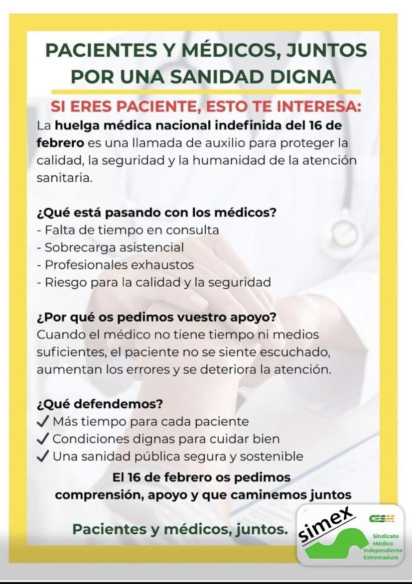 #HuelgaMedica
