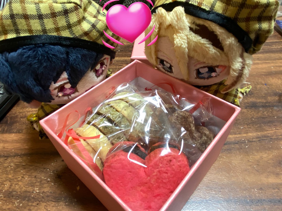 バレンタインはつーちゃんが手作りお菓子いただいちゃったんだ✌️