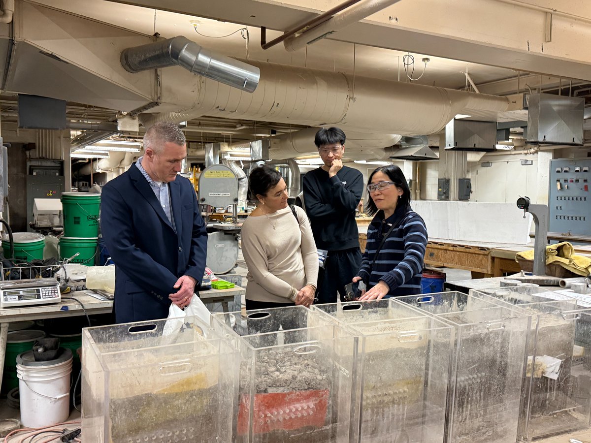 CEGE &amp; MTTI welcomed leaders from MI’s Local Roads Research Program for lab tours &amp; collaboration discussions supporting safer, stronger local roads across the state. 
Thank you to all faculty, students, &amp; partners who made the visit a success!
#MichiganTech #LRRP #Transportation