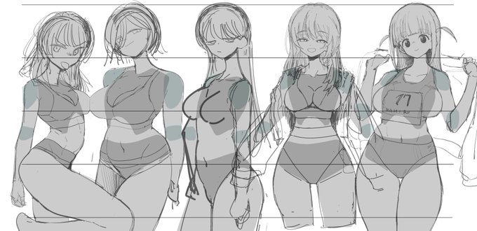 ありがとうございます!! 自分は別に人体の勉強やデッサンを学んだわけではないという前提ですが… 自分の絵の下書きで、ざっくり見本を作ってみました 人体を描く時はパーツの比率を覚えるのが一... 続き→ #マシュマロを投げ合おう