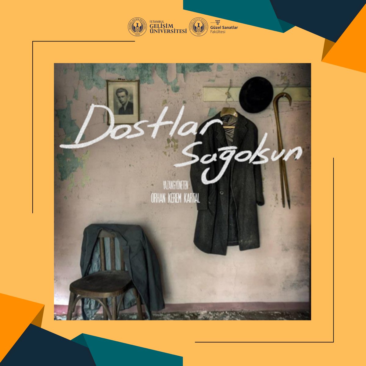 İstanbul Gelişim Üniversitesi (İGÜ), Güzel Sanatlar Fakültesi (GSF), Radyo Televizyon ve Sinema Bölümü 4. sınıf öğrencilerinden Orhan Kerem Kartal’ın kısa filmi, Kültür ve Turizm Bakanlığı Sinema Genel Müdürlüğü tarafından sağlanan yapım desteğini almaya hak kazandı!