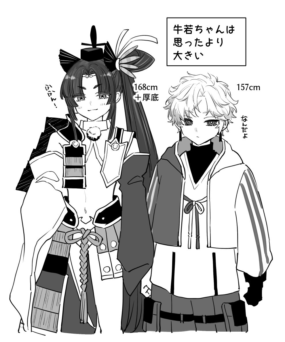 牛若丸と藤堂くん
(推しと推しを並べたい発作)