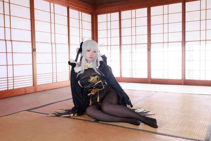 勝利の女神NIKKE ブランホワイトラビット スタジオ: #丹波の古民家ましろ Photo #NIKKEcosplay