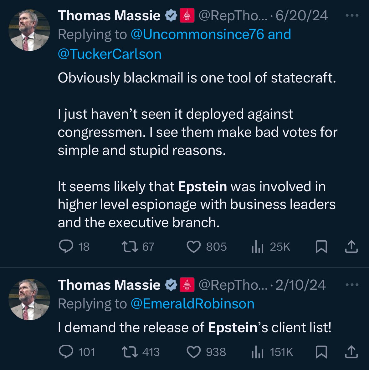 Thomas Massie tweet media