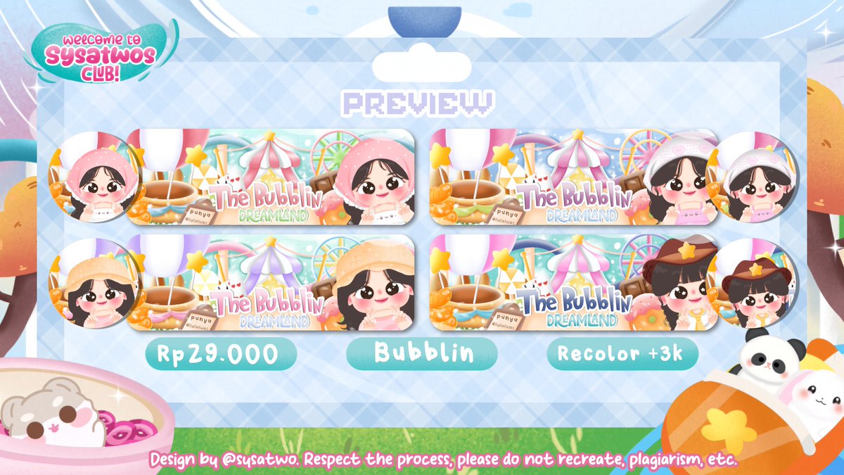 sysatwos's tweet image. help repost? maaciiiii

aku bawa si gembrot varian baru nihhh, jajan yuksss lesgow habiskannn teman teman. order ke wassap yahh, janlup baca alt.

#zonauang