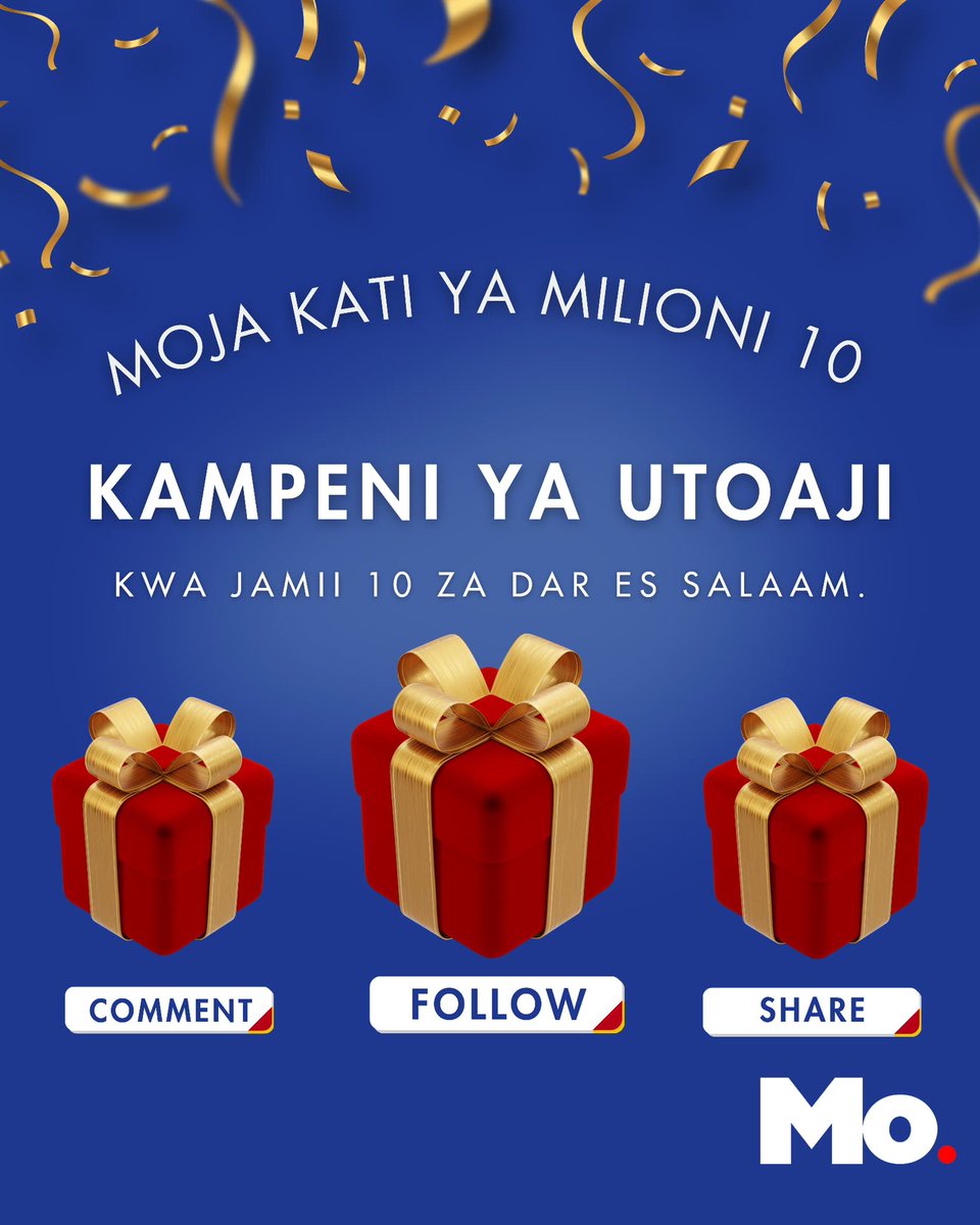 moodewji's tweet photo. Shukrani kwa followers milioni 10 katika majukwaa yote.
Kusherehekea hatua hii, kupitia kampeni ya #OneIn10Million nimeamua kuchagua na kusaidia jamii 10 halisi ndani ya Dar es Salaam.
Natafuta shule, vituo vya afya au watoto yatima, vikundi vya vijana au wanawake, NGO za kijamii, au miradi ya jamii inayowanufaisha watu wengi — si maombi binafsi wala biashara. Mahitaji yanapaswa kuwa ya vitendo na yanayoweza kutekelezwa kwa haraka, kama elimu, maji, afya ya msingi au vifaa vya vijana; si ujenzi mkubwa wala ufadhili wa muda mrefu.
Jinsi ya kushiriki:
• Follow kurasa zangu zote
• Share post hii
• Comment ukitag jamii na kueleza hitaji lao kwa ufupi
Jamii zitachaguliwa kulingana na athari (impact), uhitaji wa haraka, uhalisia, na uwezekano wa kutekelezwa. Kampeni itaendelea kwa siku 3 hadi Ijumaa tarehe 20, kabla ya kutangaza jamii 10 zitakazopata msaada.
Milioni 10 imejengwa na watu, tuendelee kujenga na kuinua jamii zetu kwa pamoja. 🙏🏽
#OneIn10Million #MoCares