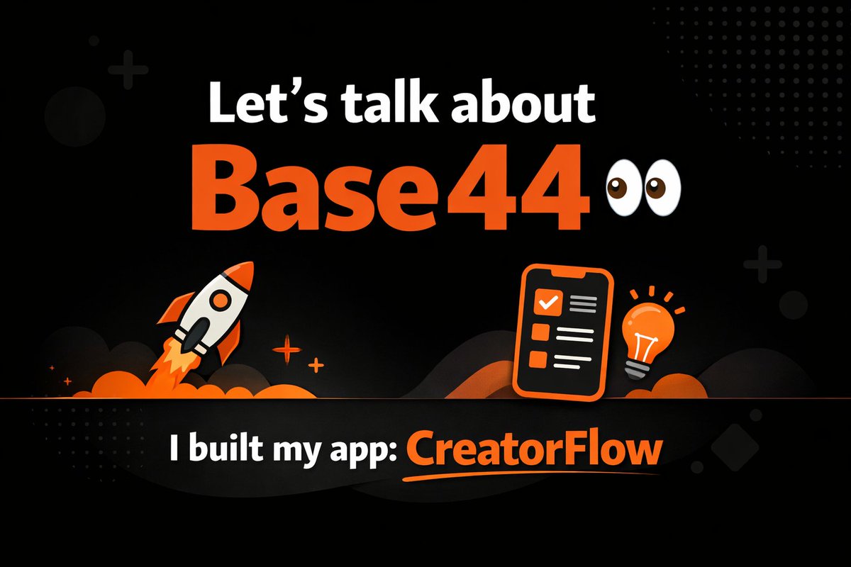 BenitaEjeh's tweet photo. You see so many projects every day, but once in a while, you find one that makes you stop scrolling. And that’s how I found @Base44.
The idea that you can literally type your app idea and watch it come to life is still crazy to me 🤯 So I decided to try it myself… and guess what? I built my own app called CreatorFlow.
https://t.co/cCwLBUgixi
It’s a simple task manager for creators to plan content, track ideas, and stay consistent. Seeing something I imagined actually become real in minutes? That feeling is different.

Now I’m even more excited about what people can build here. Creators, founders, students, anyone with an idea… this is your sign to start.

And @Base44 if you want real energy, strong community, and consistent engagement, live videos, and real growth, I’m exactly the kind of ambassador you need.
Who else is building with @Base44?
