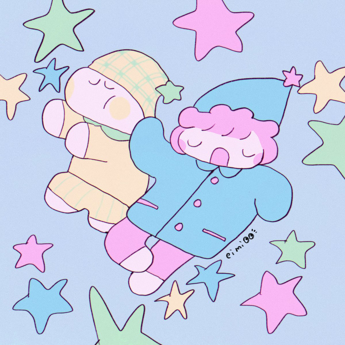 procreateの色収差+ノイズ
レトロな感じ出ていいわね