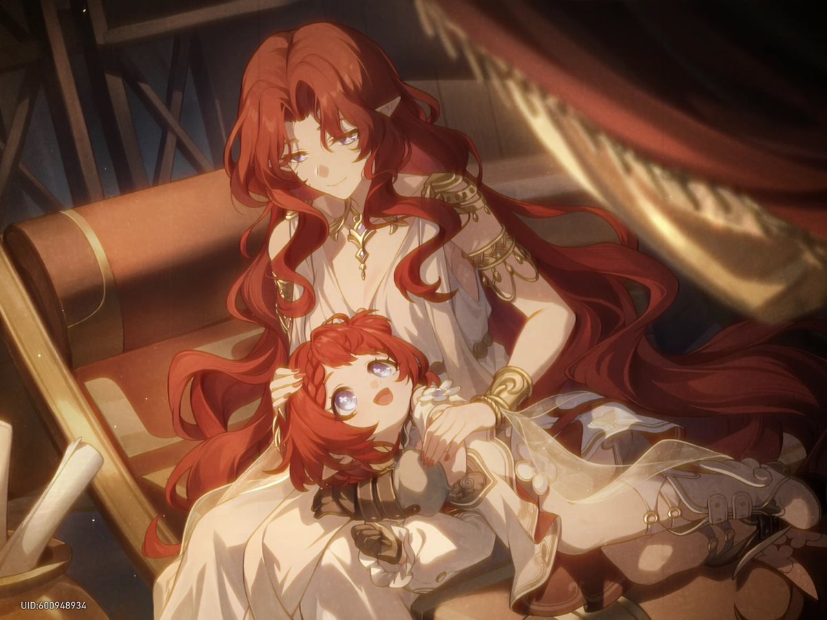 SsbergMartin's tweet photo. Tribbies mother looks like a red headed version of Nahidas old self https://t.co/TIZxfD4QPM