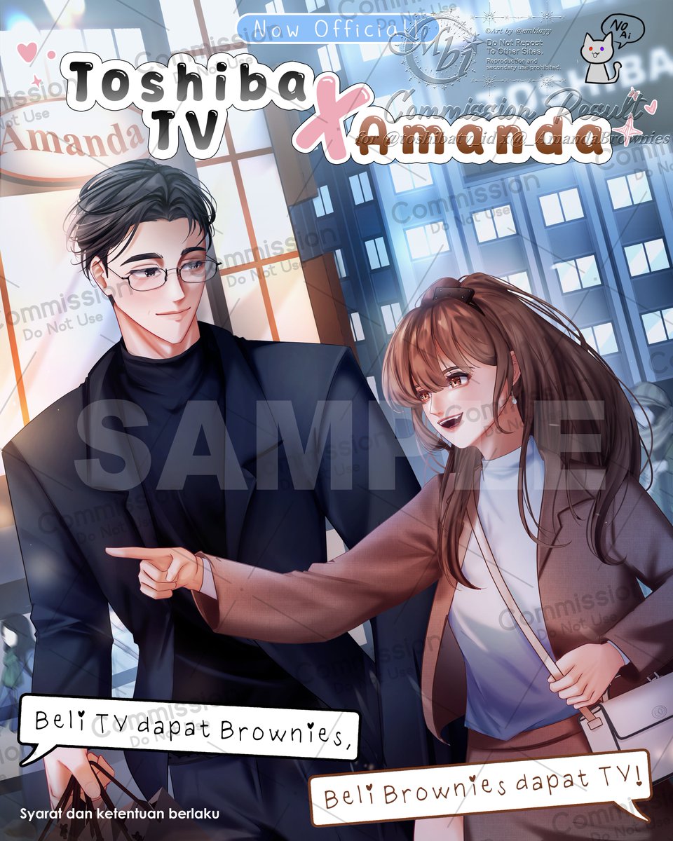 embiayy's tweet photo. (♡︎+⟳ really appreciated! Tysm💜)
Hi!~ I was in charge of Toshiba TV x Amanda Brownies Main KV 💕
Thank you so much for the opportunity! gemes bgt ueue🥹✨
#AmandArt #ToshibArt #comMbission https://t.co/kEyYw793z2